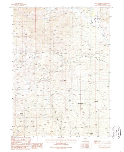 United States Geological Survey Mount Ichabod, NV (1986, 24000-Scale) digital map