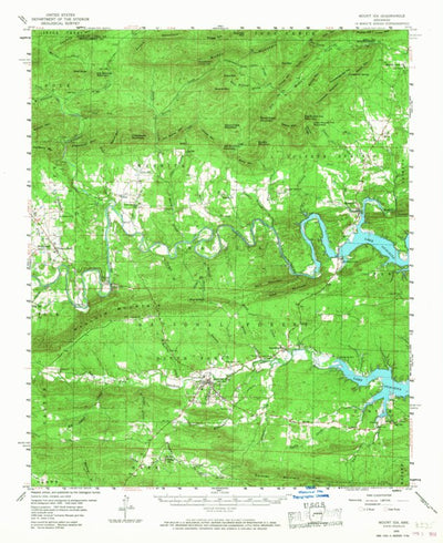 United States Geological Survey Mount Ida, AR (1959, 62500-Scale) digital map