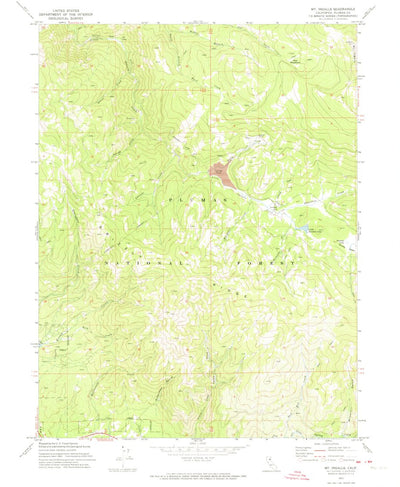 United States Geological Survey Mount Ingalls, CA (1972, 24000-Scale) digital map