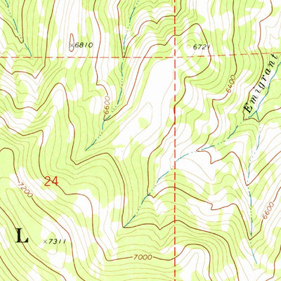 United States Geological Survey Mount Ingalls, CA (1972, 24000-Scale) digital map
