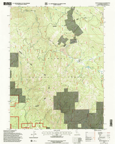 United States Geological Survey Mount Ingalls, CA (1994, 24000-Scale) digital map