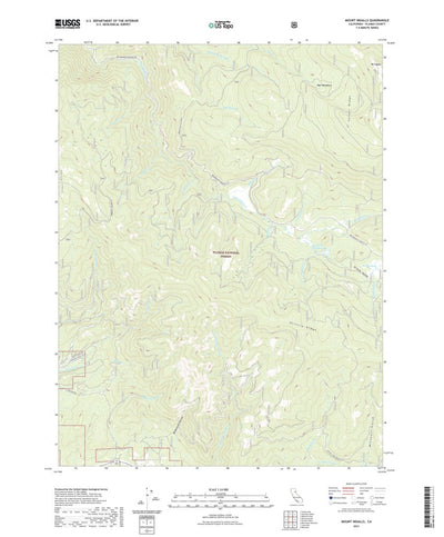 United States Geological Survey Mount Ingalls, CA (2021, 24000-Scale) digital map