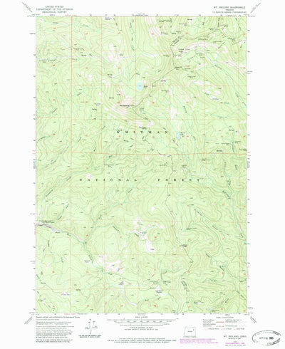 United States Geological Survey Mount Ireland, OR (1972, 24000-Scale) digital map