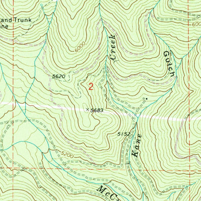United States Geological Survey Mount Ireland, OR (1972, 24000-Scale) digital map