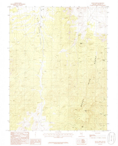 United States Geological Survey Mount Irish, NV (1985, 24000-Scale) digital map