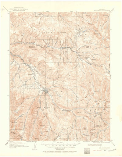 United States Geological Survey Mount Jackson, CO (1909, 125000-Scale) digital map