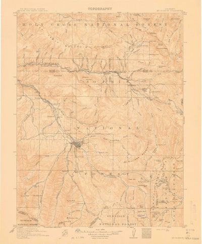 United States Geological Survey Mount Jackson, CO (1911, 125000-Scale) digital map