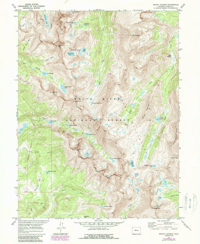 United States Geological Survey Mount Jackson, CO (1970, 24000-Scale) digital map