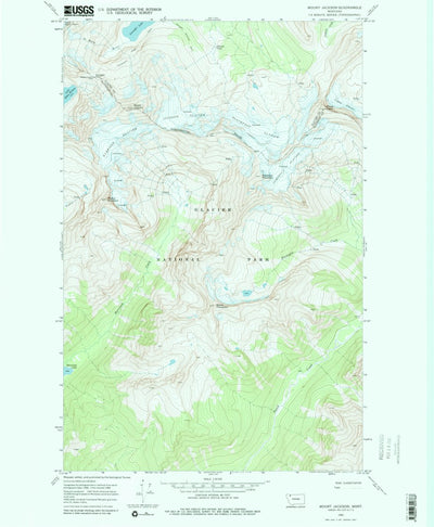 United States Geological Survey Mount Jackson, MT (1968, 24000-Scale) digital map