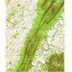 United States Geological Survey Mount Jackson, VA (1942, 62500-Scale) digital map