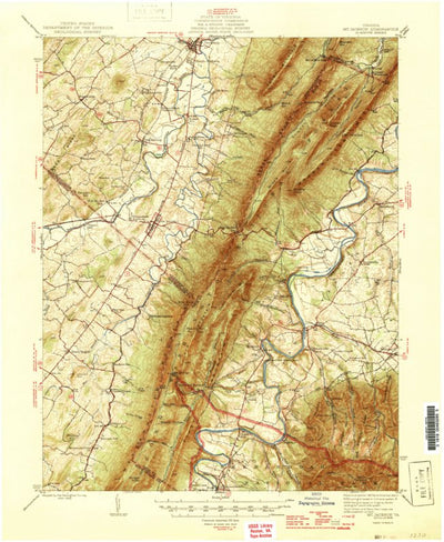 United States Geological Survey Mount Jackson, VA (1946, 62500-Scale) digital map