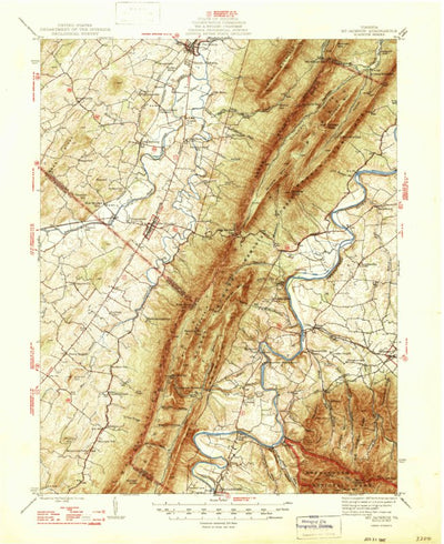 United States Geological Survey Mount Jackson, VA (1947, 62500-Scale) digital map