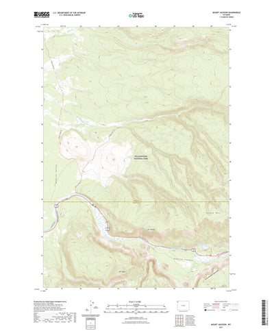 United States Geological Survey Mount Jackson, WY (2021, 24000-Scale) digital map