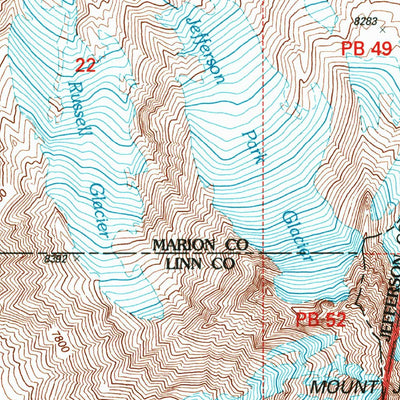 United States Geological Survey Mount Jefferson, OR (1997, 24000-Scale) digital map