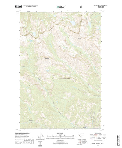 United States Geological Survey Mount Jerusalem, MT (2020, 24000-Scale) digital map