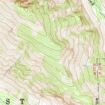 United States Geological Survey Mount Jerusalem, MT-ID (1991, 24000-Scale) digital map