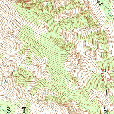 United States Geological Survey Mount Jerusalem, MT-ID (1991, 24000-Scale) digital map