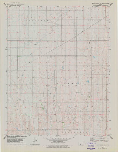United States Geological Survey Mount Jesus NW, KS (1979, 24000-Scale) digital map
