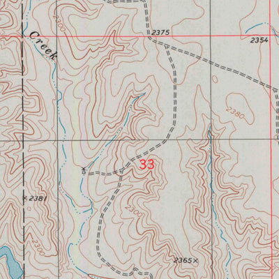 United States Geological Survey Mount Jesus NW, KS (1979, 24000-Scale) digital map