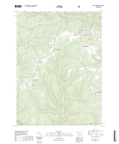 United States Geological Survey Mount Jewett, PA (2023, 24000-Scale) digital map