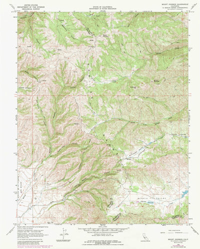 United States Geological Survey Mount Johnson, CA (1968, 24000-Scale) digital map