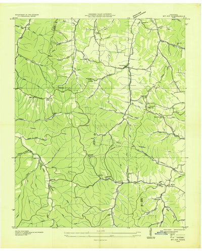 United States Geological Survey Mount Joy, TN (1936, 24000-Scale) digital map