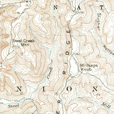 United States Geological Survey Mount Judea, AR (1933, 62500-Scale) digital map