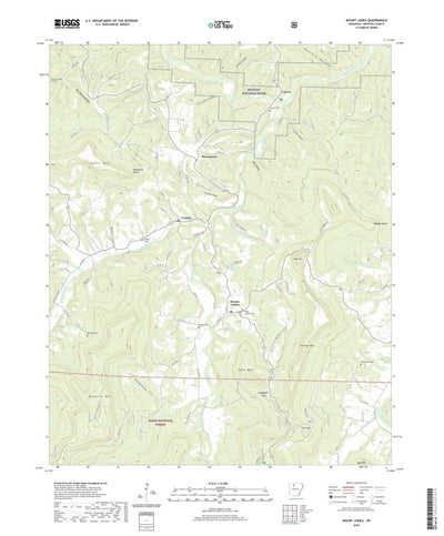 United States Geological Survey Mount Judea, AR (2020, 24000-Scale) digital map