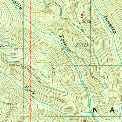 United States Geological Survey Mount June, OR (1986, 24000-Scale) digital map