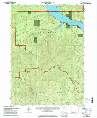United States Geological Survey Mount June, OR (1997, 24000-Scale) digital map