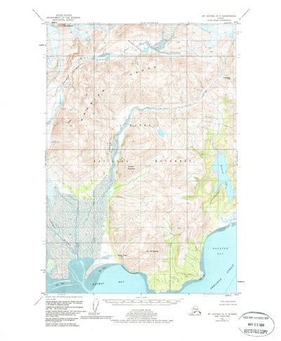 United States Geological Survey Mount Katmai A-3, AK (1951, 63360-Scale) digital map