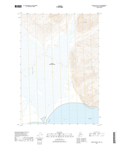 United States Geological Survey Mount Katmai A-3 SW, AK (2019, 25000-Scale) digital map