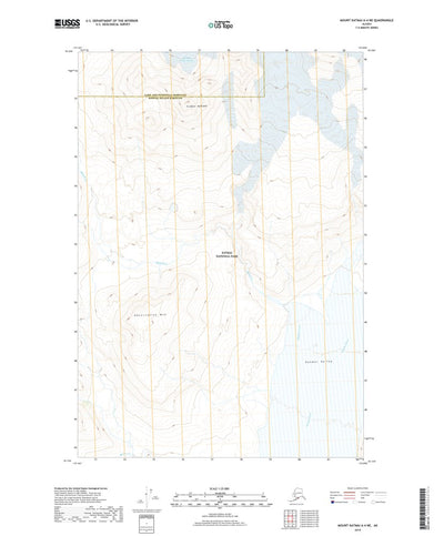 United States Geological Survey Mount Katmai A-4 NE, AK (2019, 25000-Scale) digital map