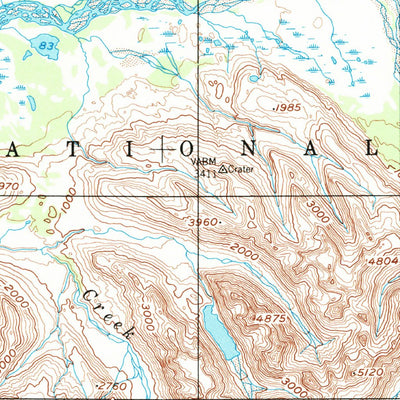 United States Geological Survey Mount Katmai, AK (1951, 250000-Scale) digital map