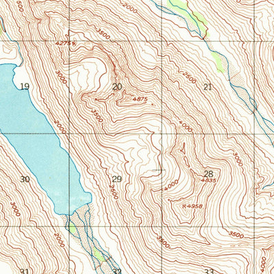 United States Geological Survey Mount Katmai B-3, AK (1951, 63360-Scale) digital map