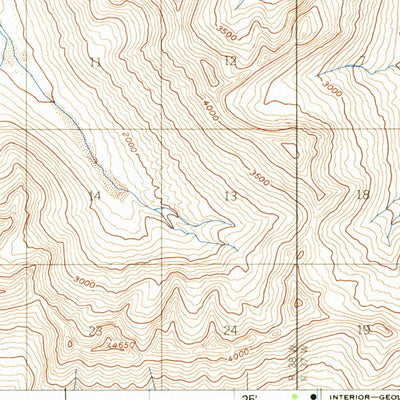 United States Geological Survey Mount Katmai B-5, AK (1953, 63360-Scale) digital map