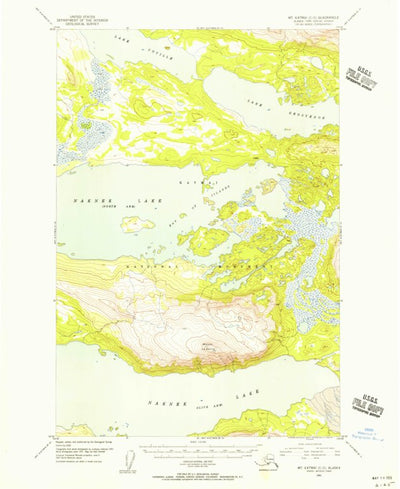 United States Geological Survey Mount Katmai C-5, AK (1951, 63360-Scale) digital map
