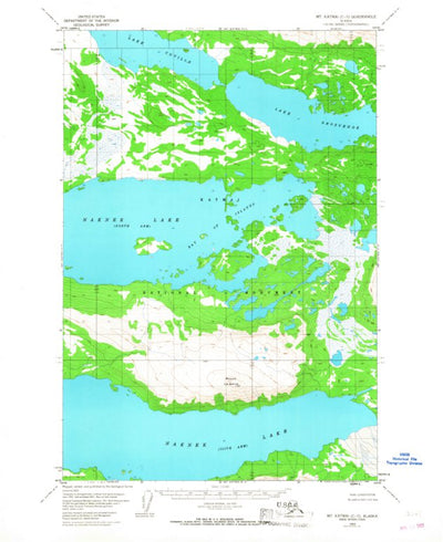 United States Geological Survey Mount Katmai C-5, AK (1953, 63360-Scale) digital map