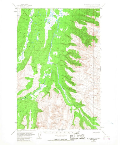 United States Geological Survey Mount Katmai D-1, AK (1953, 63360-Scale) digital map