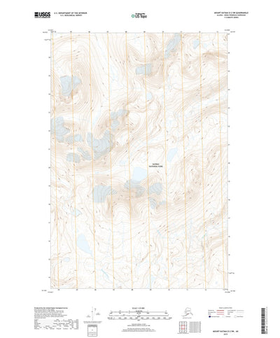 United States Geological Survey Mount Katmai D-2 SW, AK (2019, 25000-Scale) digital map