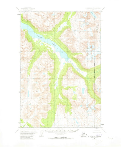 United States Geological Survey Mount Katmai D-3, AK (1951, 63360-Scale) digital map