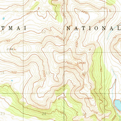 United States Geological Survey Mount Katmai D-6, AK (1951, 63360-Scale) digital map