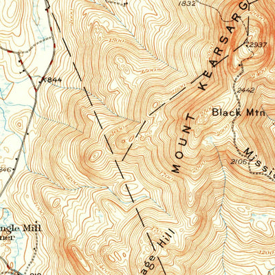 United States Geological Survey Mount Kearsarge, NH (1928, 62500-Scale) digital map
