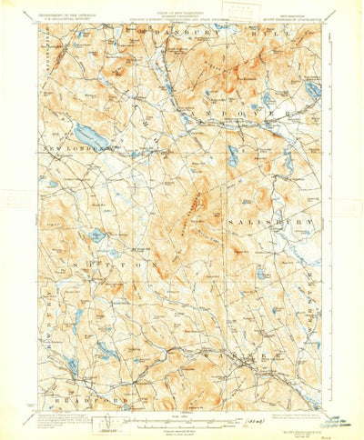 United States Geological Survey Mount Kearsarge, NH (1931, 62500-Scale) digital map