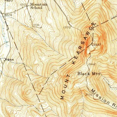 United States Geological Survey Mount Kearsarge, NH (1931, 62500-Scale) digital map