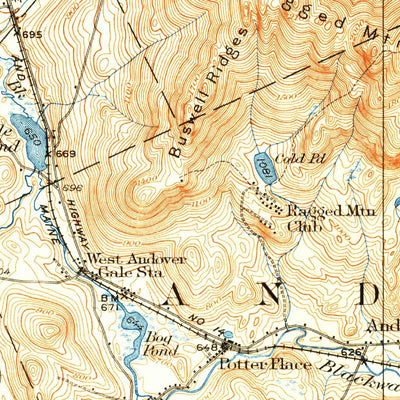 United States Geological Survey Mount Kearsarge, NH (1931, 62500-Scale) digital map