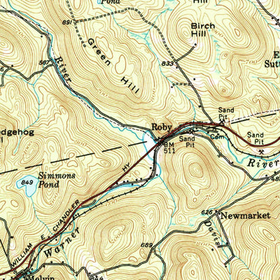 United States Geological Survey Mount Kearsarge, NH (1956, 62500-Scale) digital map