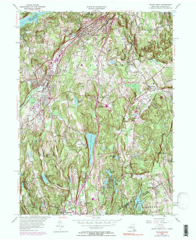 United States Geological Survey Mount Kisco, NY-CT (1955, 24000-Scale) digital map