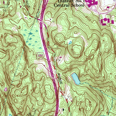 United States Geological Survey Mount Kisco, NY-CT (1955, 24000-Scale) digital map