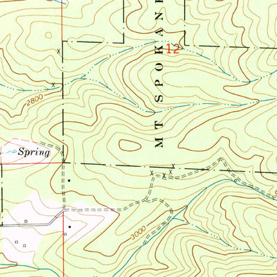 United States Geological Survey Mount Kit Carson, WA (1973, 24000-Scale) digital map